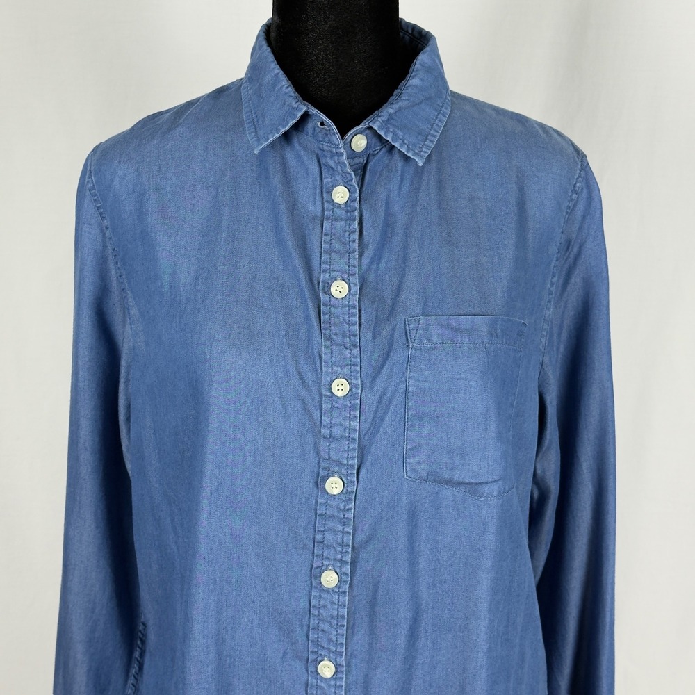 Tradlands Blue Lightweight Button Down - Women's S‎ - Picture 4 of 8